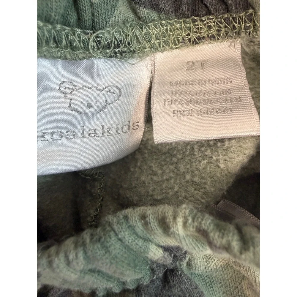 Koala Kids Camo Tracksuit Boys 2T Green Cotton Blend Fleece Jogger Set Adventure